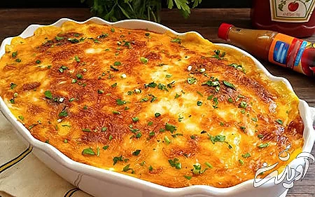 گوشت چرخ کرده با سیب زمینی,انواع غذا با گوشت چرخ کرده و پنیر پیتزا,غذا بدون گوشت با سیب زمینی